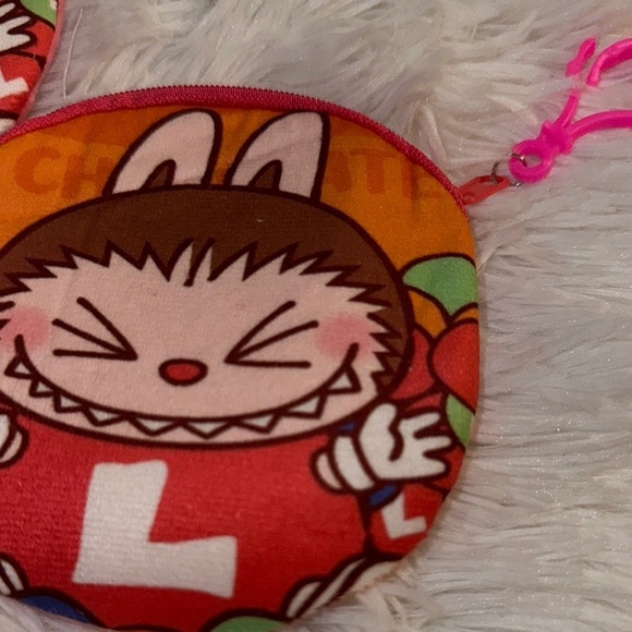Labubu Character Kids Pouch - Orange and Pink - Picture 2 of 2